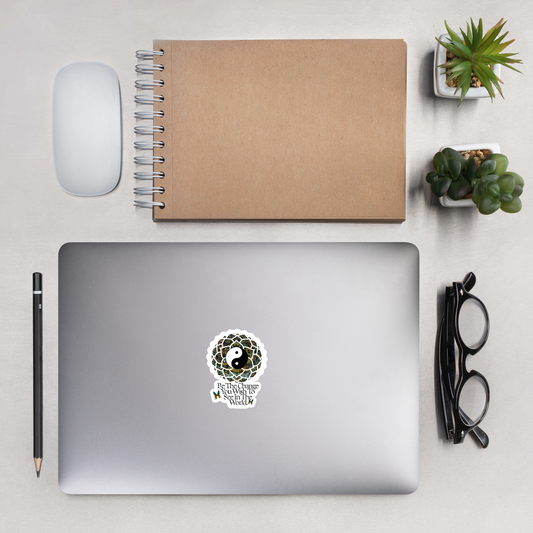 Be The Change In The World Cut Sticker